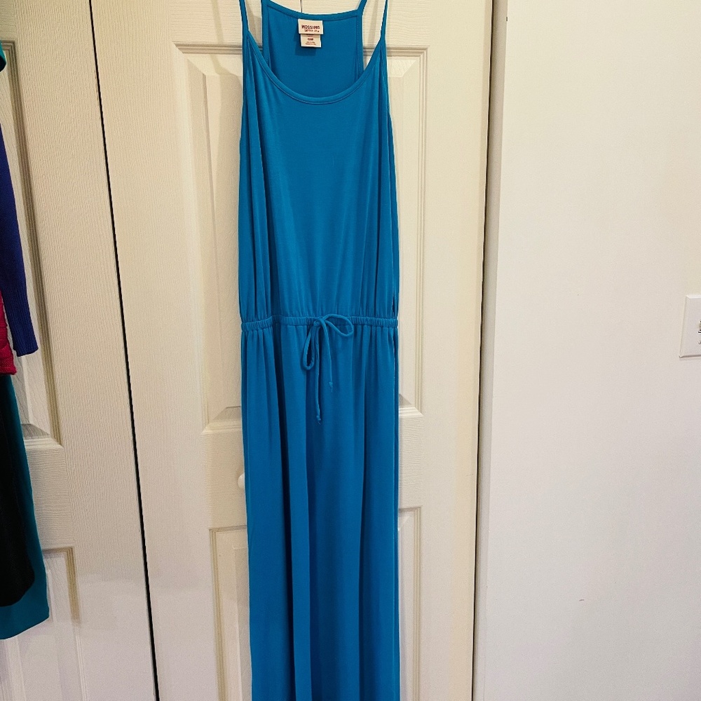 Juniors maxi dress, Mossimo, sz Medium, cerulean blue